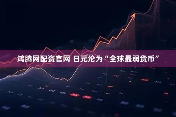 鸿腾网配资官网 日元沦为“全球最弱货币”